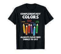 Maestro de Arte Teoría del Color Colores Complementarios Lápiz Humor Camiseta