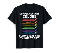 Maestro de Arte Teoría del Color Colores Complementarios Lápiz Humor Camiseta