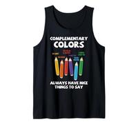 Maestro de Arte Teoría del Color Colores Complementarios Lápiz Humor Camiseta sin Mangas