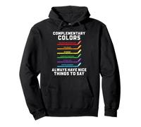 Maestro de Arte Teoría del Color Colores Complementarios Lápiz Humor Sudadera con Capucha