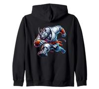 Maestro de Artes Marciales Rhino Warrior Sudadera con Capucha