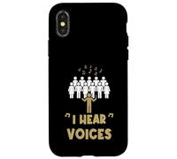 Maestro de Coro Escucho Voces Funny Corista Directores de Coro Carcasa para iPhone X/XS