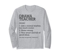 Maestro de Drama Definición de Trabajo Personalizado Divertido Manga Larga