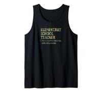 Maestro de Escuela Primaria como Maestro Normal Camiseta sin Mangas