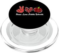 Maestro de Escuela pública Paz Amor Educación pública Apoyo PopSockets PopGrip para MagSafe