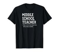 Maestro de Escuela Secundaria como un Maestro Normal Solo Camino más Fresco Camiseta gráfica económica, Hombre, Negro, L