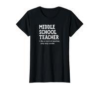 Maestro de Escuela Secundaria como un Maestro Normal Solo Camino más Fresco Camiseta gráfica económica, Mujer, Negro, L