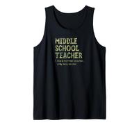 Maestro de Escuela Secundaria como un Maestro Normal Solo Camino más Fresco Camiseta sin Mangas