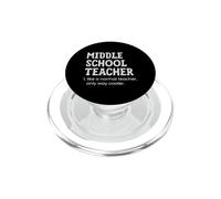 Maestro de Escuela Secundaria como un Maestro Normal Solo Camino más Fresco PopSockets PopGrip para MagSafe