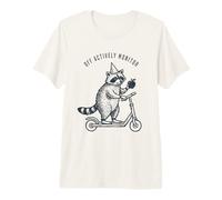 Maestro de Mapache monitorear activamente el día de Las Pruebas Motivación Diversión Camiseta Premium