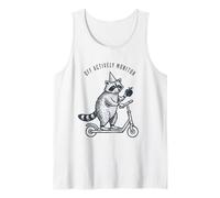 Maestro de Mapache monitorear activamente el día de Las Pruebas Motivación Diversión Camiseta sin Mangas