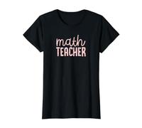 Maestro de matemáticas Colorido Leopardo patrón Estilo Camiseta gráfica económica, Mujer, Negro, M