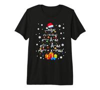 Maestro de matemáticas Feliz árbol de Navidad ecuación matemática Camiseta Premium