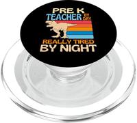 Maestro de prekindergarten de día Cansado por la Noche PreK PopSockets PopGrip para MagSafe