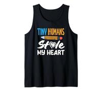 Maestro de Primaria Pequeños Humanos Robaron Mi Corazón Camiseta sin Mangas