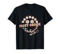 Maestro de primer grado Regreso a la escuela Maestros de primer grado Flor Camiseta