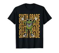 Maestro de Rana de Sexto Grado Gesto de Rock de Regreso a la Escuela Camiseta
