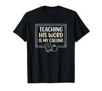 Maestro de religión enseñando su Palabra Estudio bíblico Escuela Dominical Camiseta