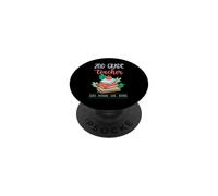 Maestro de Segundo Grado Enseña motivar Amor Inspirar Lema Escolar PopSockets PopGrip Adhesivo