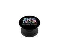 Maestro de Tercer Grado enseñar motivar Amor Inspirar enseñanza Lema PopSockets PopGrip Adhesivo