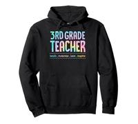 Maestro de Tercer Grado enseñar motivar Amor Inspirar enseñanza Lema Sudadera con Capucha