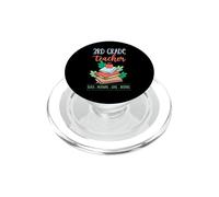 Maestro de Tercer Grado enseñar motivar Amor Inspirar Lema Escolar PopSockets PopGrip para MagSafe