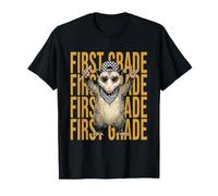 Maestro de zarigüeya de Primer Grado Gesto de Rock de Regreso a la Escuela Camiseta