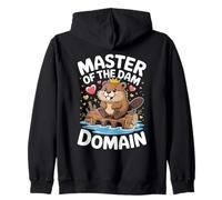 Maestro del dominio de la presa Animal Beaver Roedor para Mujeres Sudadera con Capucha
