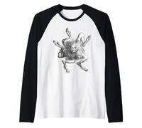 Maestro demoníaco de la lógica de la filosofía y la herbolaria Recortado Camiseta Manga Raglan