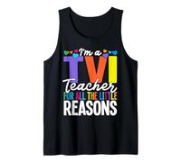 Maestro Escuadrón de Maestros Vit Razones Maestro con Discapacidad Visual Camiseta sin Mangas