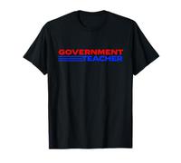 Maestro Gobierno Primer Día de Escuela Rojo Azul Minimalista Camiseta