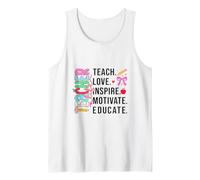 Maestro Inspira Educar Apreciación Camiseta sin Mangas