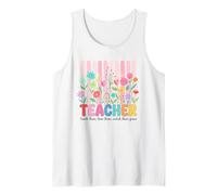 Maestro Jardín Floral Enseñarles Mirarlos Crecer Camiseta sin Mangas
