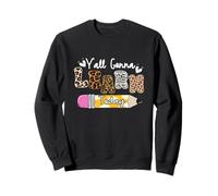 Maestro Leopardo Primer Día De Escuela Todos Vamos A Aprender Hoy Sudadera