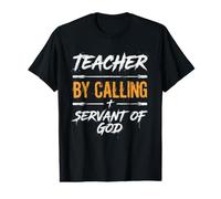 Maestro Llamando Siervo De Dios Fe Cristiana Camiseta gráfica económica