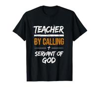 Maestro Llamando Siervo De Dios Fe Cristiana Camiseta gráfica económica
