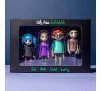 Maestro Media Ventures | Sally Face Strange Nightmares 4 Figure Pack | Accesorio De Figuras Coleccionables | Sal, Ashley, Todd Y Larry hasta 3.5