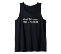 Maestro Mi único Plan de lección es Tomar una Siesta Camiseta sin Mangas