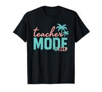 Maestro Modo Apagado Último Día De Escuela Profesor Camiseta