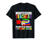 Maestro Montessori enseña Porque Todos crecemos Camiseta