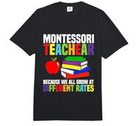 Maestro Montessori enseña Porque Todos crecemos Comfort Colors Adult Heavyweight T-Shirt