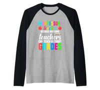 Maestro Montessori Porque los Maestros increíbles Pueden enseñar Camiseta Manga Raglan