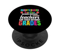 Maestro Montessori Porque los Maestros increíbles Pueden enseñar PopSockets PopGrip Adhesivo