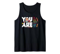 Maestro Motivacional Eres Inteligente Valiente Fuerte Amado Camiseta sin Mangas