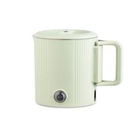 Maestro MR-009 Hervidor eléctrico de viaje y olla de viaje 2 en 1, 0,8 l, 600 W, asa plegable, doble pared de acero 304, interruptor 110 V/230 V (Menta)