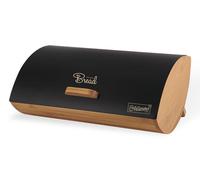 Maestro mr-1775-black bread box other black, wood bamboo, metal