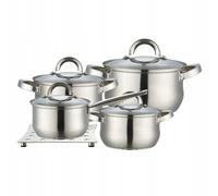 Maestro MR-2021 Juego 9 piezas ollas 1,5L 2L 3L 5L - acero inoxidable