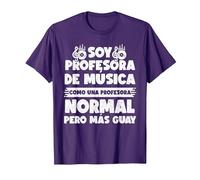 Maestro Música Colegio - Profesor Música Camiseta, Hombre, Morado, M