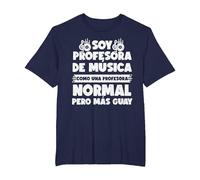Maestro Música Colegio - Profesor Música Camiseta, Hombre Tallas Grandes, Azul Marino, 5X Alto