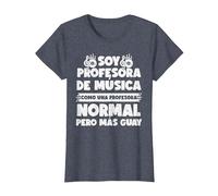 Maestro Música Colegio - Profesor Música Camiseta, Mujer, Azul Jaspeado, 3XL